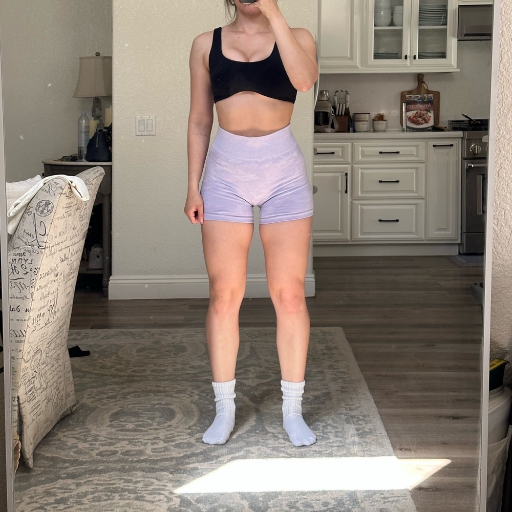Gymshark workout shorts - Camo purple
